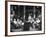 Cattle Men and Natives of San Angelo Sitting in the Lobby of the Cactus Hotel-null-Framed Photographic Print