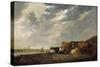 Cattle Near the Maas, with Dordrecht in the Distance-Aelbert Cuyp-Stretched Canvas