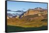 Cattle pastures below Walling Reef at sunrise near Dupuyer, Montana, USA-Chuck Haney-Framed Stretched Canvas