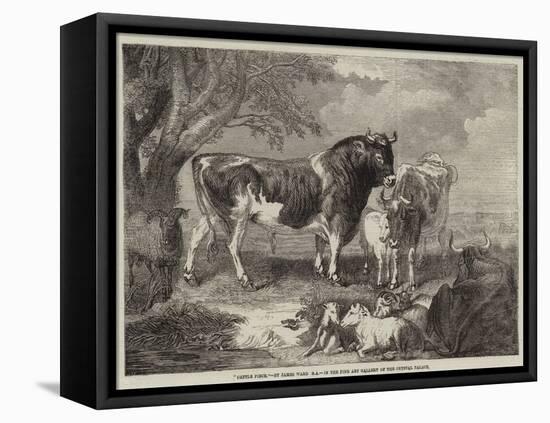 Cattle Piece-null-Framed Stretched Canvas