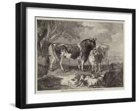 Cattle Piece-null-Framed Giclee Print
