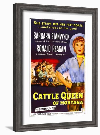 Cattle Queen of Montana-null-Framed Art Print