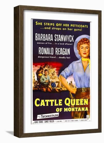 Cattle Queen of Montana-null-Framed Art Print