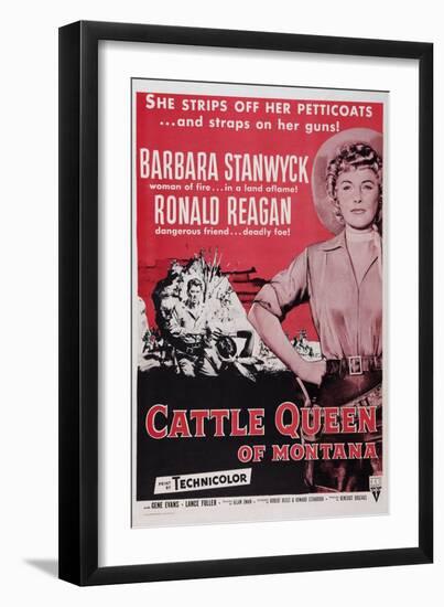 Cattle Queen of Montana-null-Framed Art Print