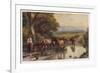Cattle Returning to the Farm from Pasture-Birket Foster-Framed Premium Giclee Print