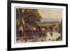 Cattle Returning to the Farm from Pasture-Birket Foster-Framed Premium Giclee Print