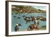 Cattle Round-Up, Montana-null-Framed Art Print