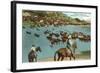 Cattle Round-Up, Montana-null-Framed Art Print