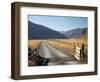 Cattle Stop and Gravel Road, Ahuriri Valley, North Otago, South Island, New Zealand-David Wall-Framed Photographic Print