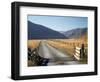Cattle Stop and Gravel Road, Ahuriri Valley, North Otago, South Island, New Zealand-David Wall-Framed Photographic Print