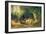 Cattle Watering in a Wooded Landscape-Friedrich Voltz-Framed Giclee Print