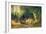 Cattle Watering in a Wooded Landscape-Friedrich Voltz-Framed Giclee Print
