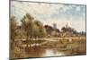 Cattle Watering, Kempstead-On-Thames-Alfred Augustus Glendening-Mounted Giclee Print