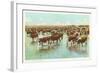 Cattle Watering on the Range-null-Framed Art Print