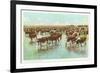 Cattle Watering on the Range-null-Framed Premium Giclee Print