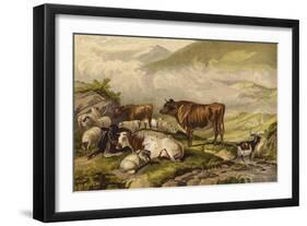 Cattle-Thomas Sidney Cooper-Framed Giclee Print