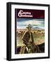 "Cattleman," Country Gentleman Cover, June 1, 1946-Peter Hurd-Framed Giclee Print