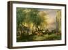 Cattlemarket on Maria Plain, 1837-Friedrich Gauermann-Framed Giclee Print