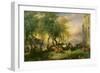 Cattlemarket on Maria Plain, 1837-Friedrich Gauermann-Framed Giclee Print