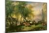 Cattlemarket on Maria Plain, 1837-Friedrich Gauermann-Mounted Giclee Print