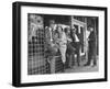 Cattlemen Standing in Front of a Cafe-Dmitri Kessel-Framed Photographic Print