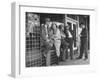 Cattlemen Standing in Front of a Cafe-Dmitri Kessel-Framed Photographic Print