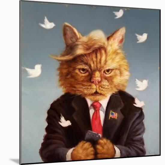 Catty Remarks-Lucia Heffernan-Mounted Art Print