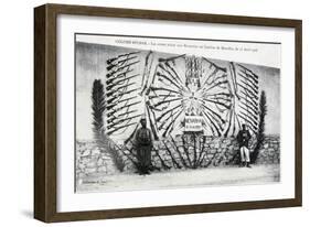 Catured Arms from the Battle of Menabha, Colomb-Béchar, Algeria, C1910-null-Framed Giclee Print