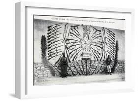 Catured Arms from the Battle of Menabha, Colomb-Béchar, Algeria, C1910-null-Framed Giclee Print