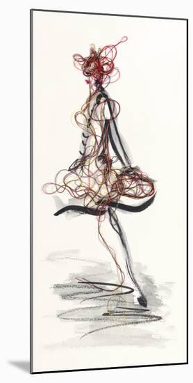 Catwalk Glamour II-Lou Lacroix-Mounted Giclee Print