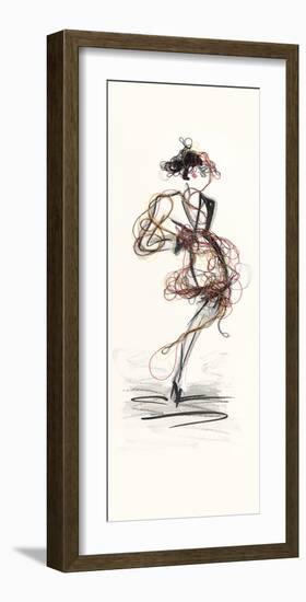 Catwalk Glamour III-Lou Lacroix-Framed Art Print