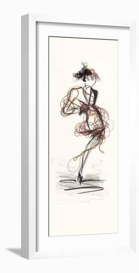 Catwalk Glamour III-Lou Lacroix-Framed Art Print