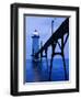 Catwalk to Door of Lighthouse-Walter Bibikow-Framed Premium Photographic Print