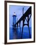 Catwalk to Door of Lighthouse-Walter Bibikow-Framed Photographic Print