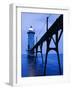 Catwalk to Door of Lighthouse-Walter Bibikow-Framed Photographic Print