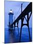 Catwalk to Door of Lighthouse-Walter Bibikow-Mounted Photographic Print