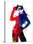 Catwoman Watercolor-Lana Feldman-Stretched Canvas