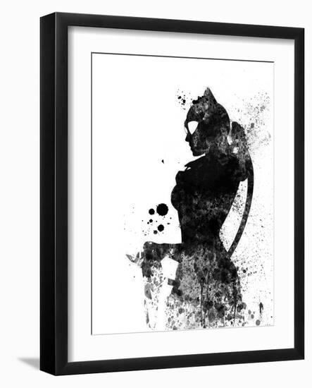 Catwoman Watercolor-Jack Hunter-Framed Art Print