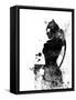 Catwoman Watercolor-Jack Hunter-Framed Stretched Canvas