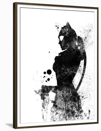 Catwoman Watercolor-Jack Hunter-Framed Premium Giclee Print