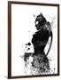 Catwoman Watercolor-Jack Hunter-Framed Premium Giclee Print