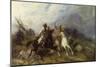 Caucasian Battle-Jozef Brandt-Mounted Giclee Print