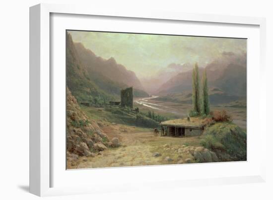 Caucasian Canyon, 1893-Lef Feliksovich Lagorio-Framed Giclee Print