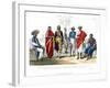 Caucasian Race, Hindus, 1800-1900-A Portier-Framed Giclee Print