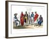 Caucasian Race, Hindus, 1800-1900-A Portier-Framed Giclee Print