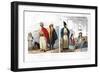 Caucasian Race, Kurds and Persians, 1873-A Portier-Framed Giclee Print