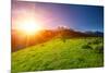 Caucasus Mountains in Georgia. Beautiful Landscape in Kazbeki Region in Georgia-goinyk-Mounted Photographic Print