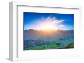 Caucasus Mountains in Georgia. Beautiful Landscape in Kazbeki Region in Georgia-goinyk-Framed Photographic Print