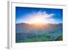 Caucasus Mountains in Georgia. Beautiful Landscape in Kazbeki Region in Georgia-goinyk-Framed Photographic Print