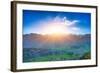 Caucasus Mountains in Georgia. Beautiful Landscape in Kazbeki Region in Georgia-goinyk-Framed Photographic Print